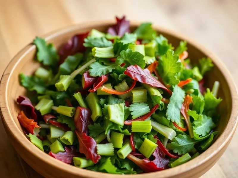 Cut salad leaves (demo)